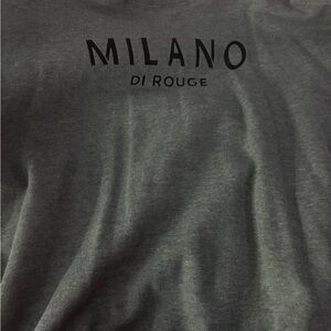 Milano Di Rouge Charcoal Tee
